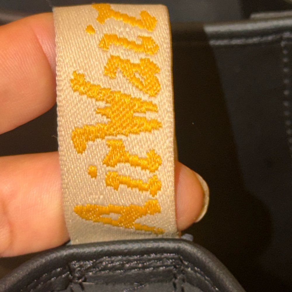 Dr. Martens Black Leather Boots with Yellow Stitching - Picture 9 of 9